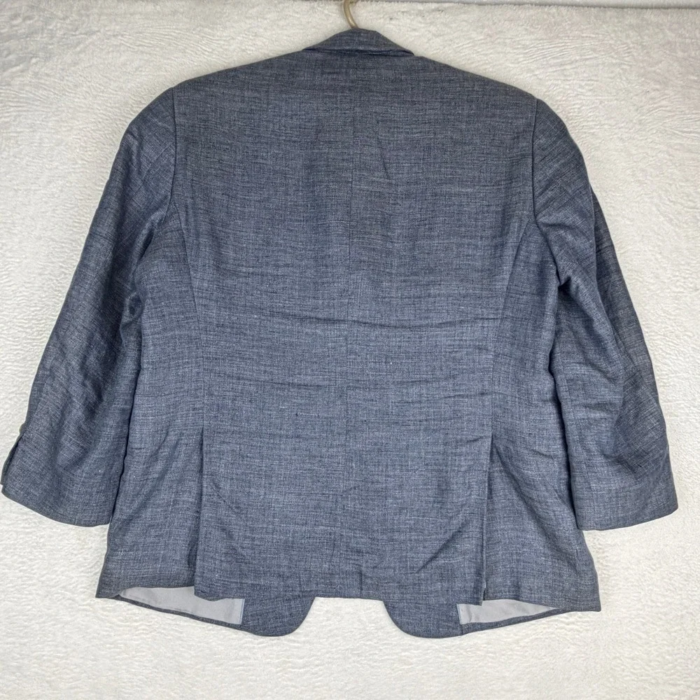 Jos A Bank 1905 Sport Coat Mens 44S Blue 100% Linen Tailored Fit Blazer